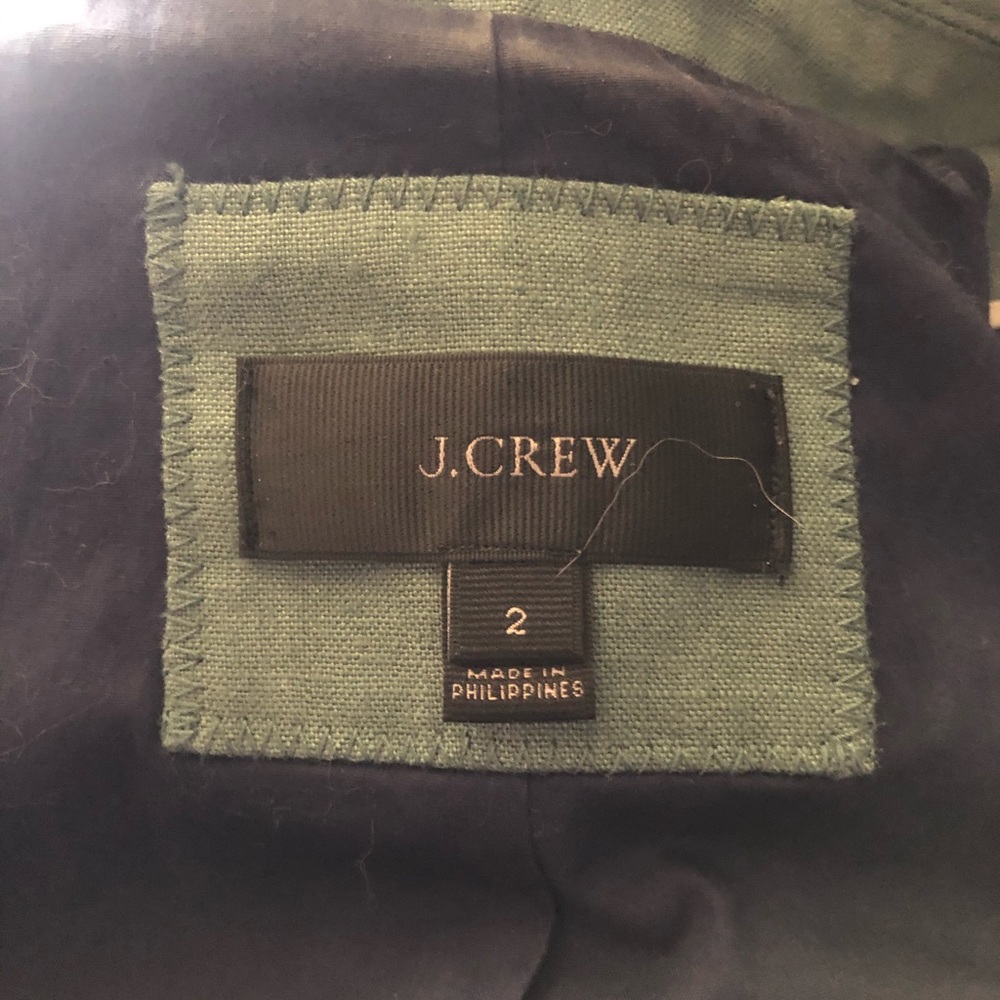 J.Crew Regent Blazer Linen. Size 2. - Picture 5 of 5